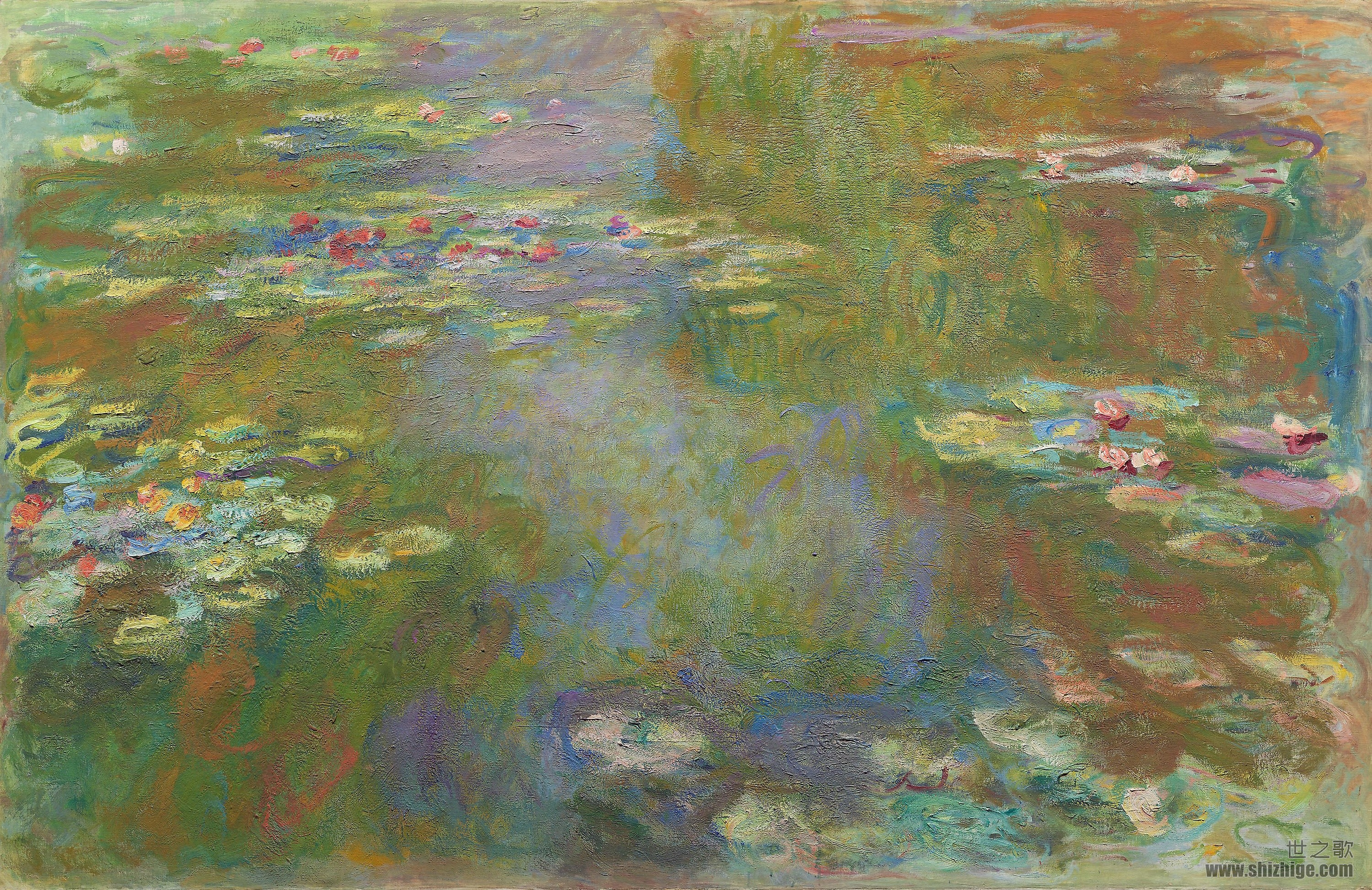 睡莲池_克劳德·莫奈_Water Lily Pond_Claude Monet - 世之歌